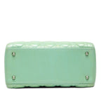 Dior Cannage Lady 2-Way Shoulder Bag Mint Green Patent Leather — view 3