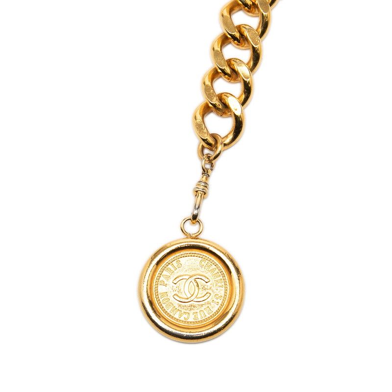 Chanel CC Logo 31 Rue Cambon Paris Chain Belt Plate Gold Plated — view 2