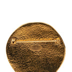 Chanel CC Logo Sun Vintage Brooch Gold Plated — view 3