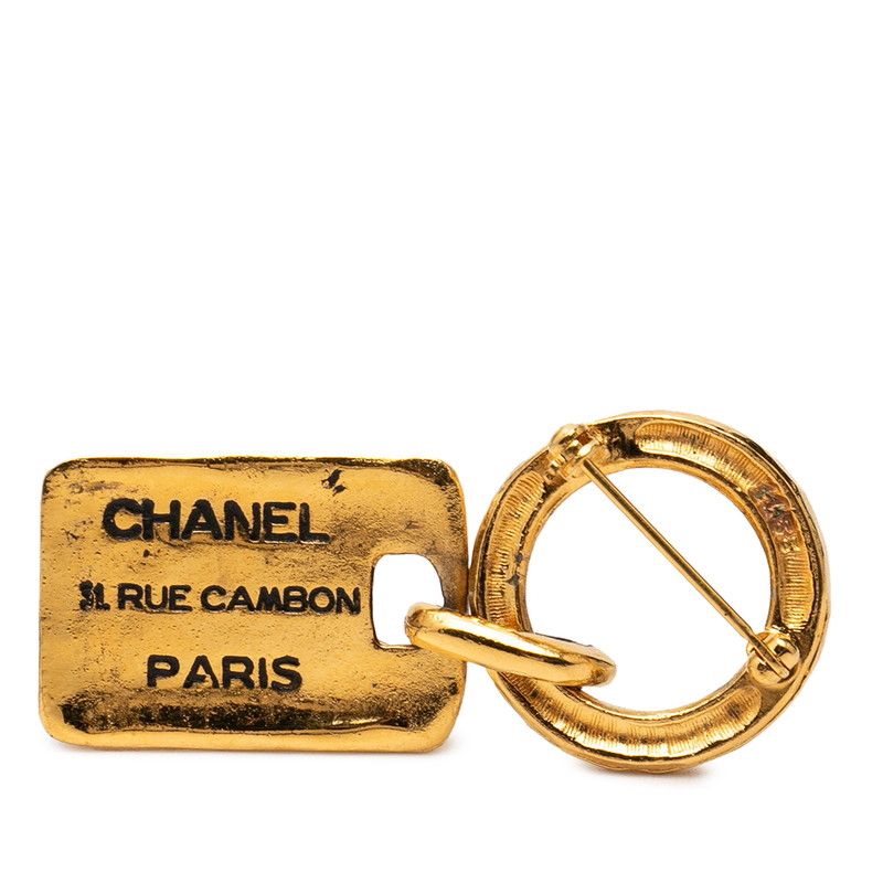 Chanel CC Logo 31 Rue Cambon Paris Brooch Gold Plated — view 2