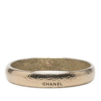 Chanel Logo Bangle Champagne Gold Plated 1- Bracelet