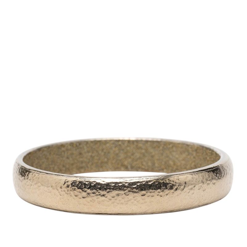 Chanel Logo Bangle Champagne Gold Plated 1- Bracelet — view 3