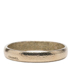 Chanel Logo Bangle Champagne Gold Plated 1- Bracelet — view 2