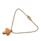 Chanel CC Logo Mushroom Bracelet Gold Orange Plated Enamel