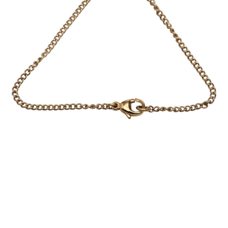Chanel CC Logo Mushroom Bracelet Gold Orange Plated Enamel — view 4