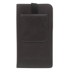 Prada Triangle Logo Saffiano Black Phone Case Neck — view 3