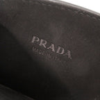 Prada Triangle Logo Saffiano Black Phone Case Neck — view 7
