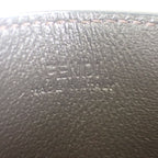 Fendi FF Diamond Card Case Leather Brown Gold SA — view 6
