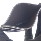 Fendi FF Diamond Card Case Leather Brown Gold SA — view 5