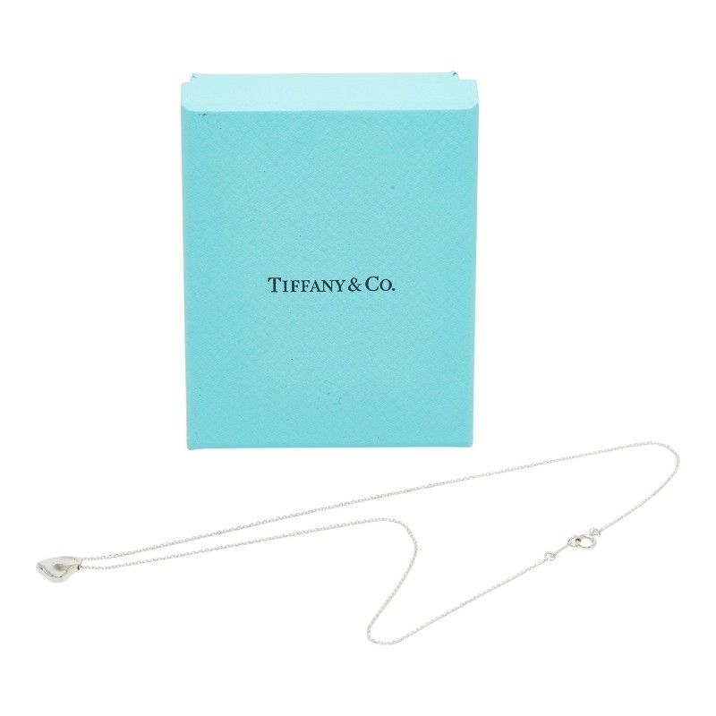 Tiffany & Co Elsa Peretti Full Heart Chain Pendant Silver — view 8