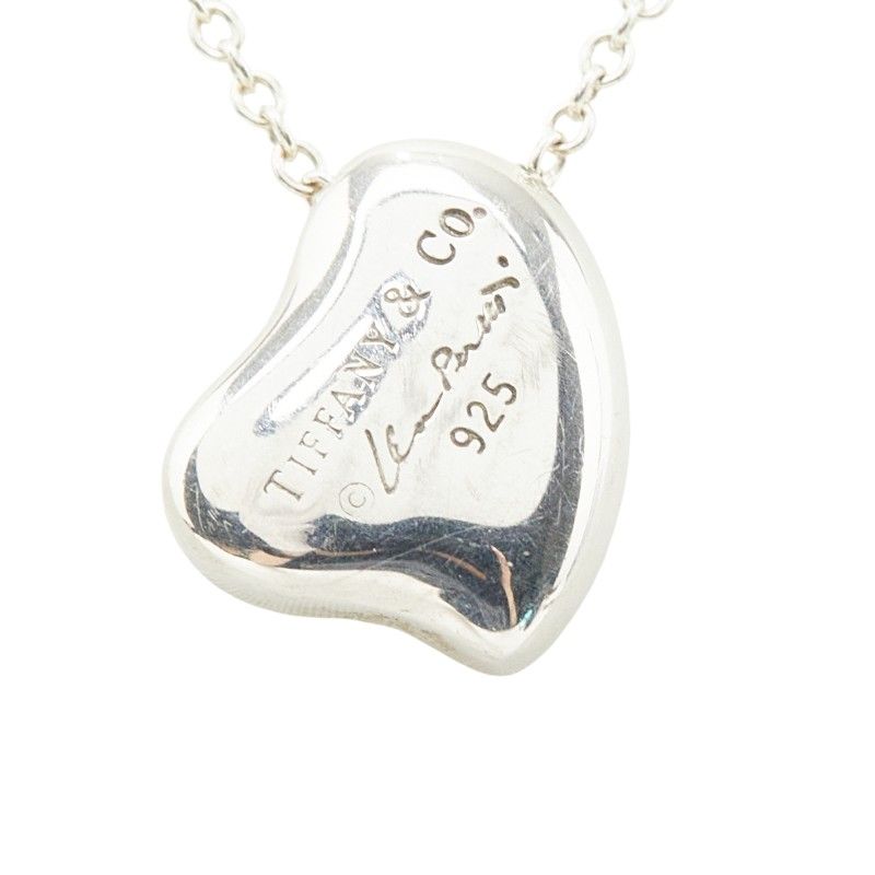 Tiffany & Co Elsa Peretti Full Heart Chain Pendant Silver — view 3