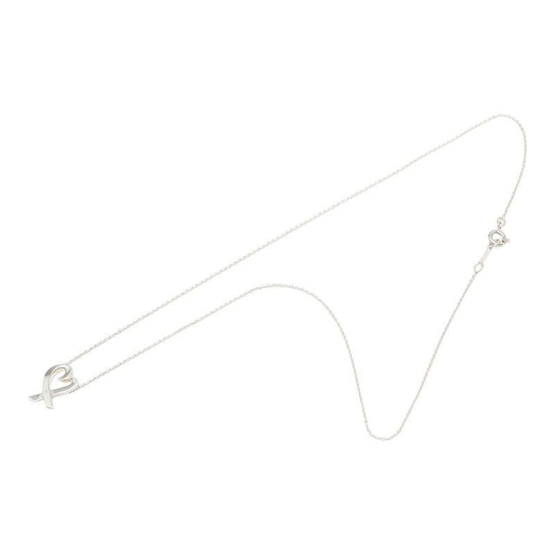 Tiffany & Co Paloma Picasso Loving Heart Chain Pendant Silver — view 4