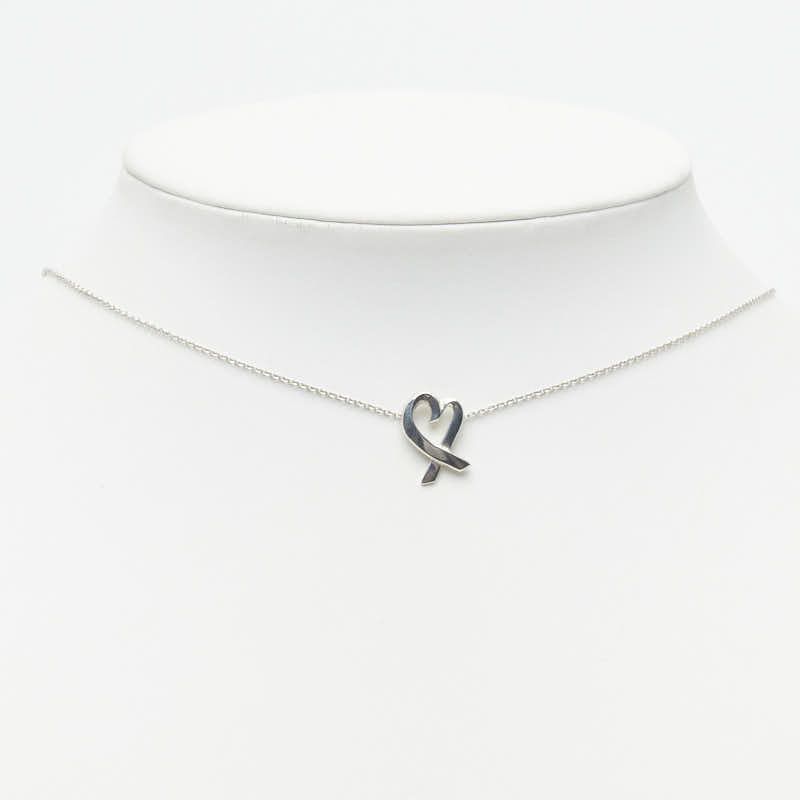Tiffany & Co Paloma Picasso Loving Heart Chain Pendant Silver — view 7