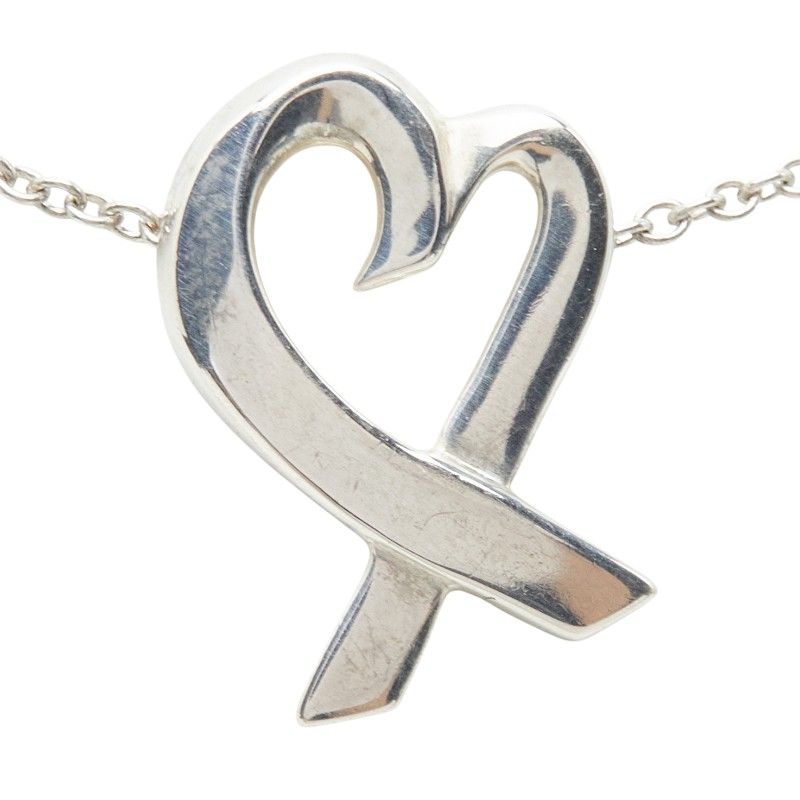 Tiffany & Co Paloma Picasso Loving Heart Chain Pendant Silver — view 2