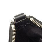 Gucci GG Supreme Small Messenger Bag Crossbody Black Gray Leather — view 7