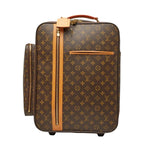 Louis Vuitton Monogram Bosphore Travel Bag Suitcase Brown Leather