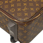Louis Vuitton Monogram Bosphore Travel Bag Suitcase Brown Leather — view 4