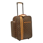 Louis Vuitton Monogram Bosphore Travel Bag Suitcase Brown Leather — view 8