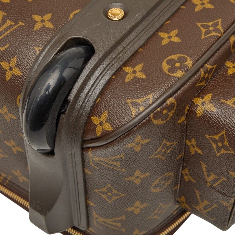 Louis Vuitton Monogram Bosphore Travel Bag Suitcase Brown Leather — view 6