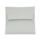 Hermes Bastia Coin Case Card Gris Perle Leather Ice Gray Box — view 2