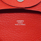 Hermes Bastia Coin Case Card le Juku Leather Red Box — view 7