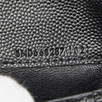 Saint Laurent Monogram 2 Parts Zip Wallet Bifold Black Tannin Leather — view 9