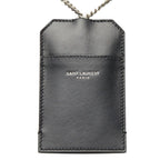 Saint Laurent Chain Card Case ID Black Leather