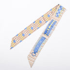 Hermes Scarf Twilly Scarves Beige — view 2