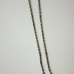 Celine Bag Motif Necklace Plated Rhinestone Silver Pink Vintage — view 5
