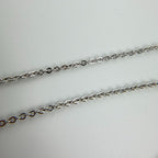Dior Logo Rhinestone Necklace Plated Silver Pink Vintage — view 6