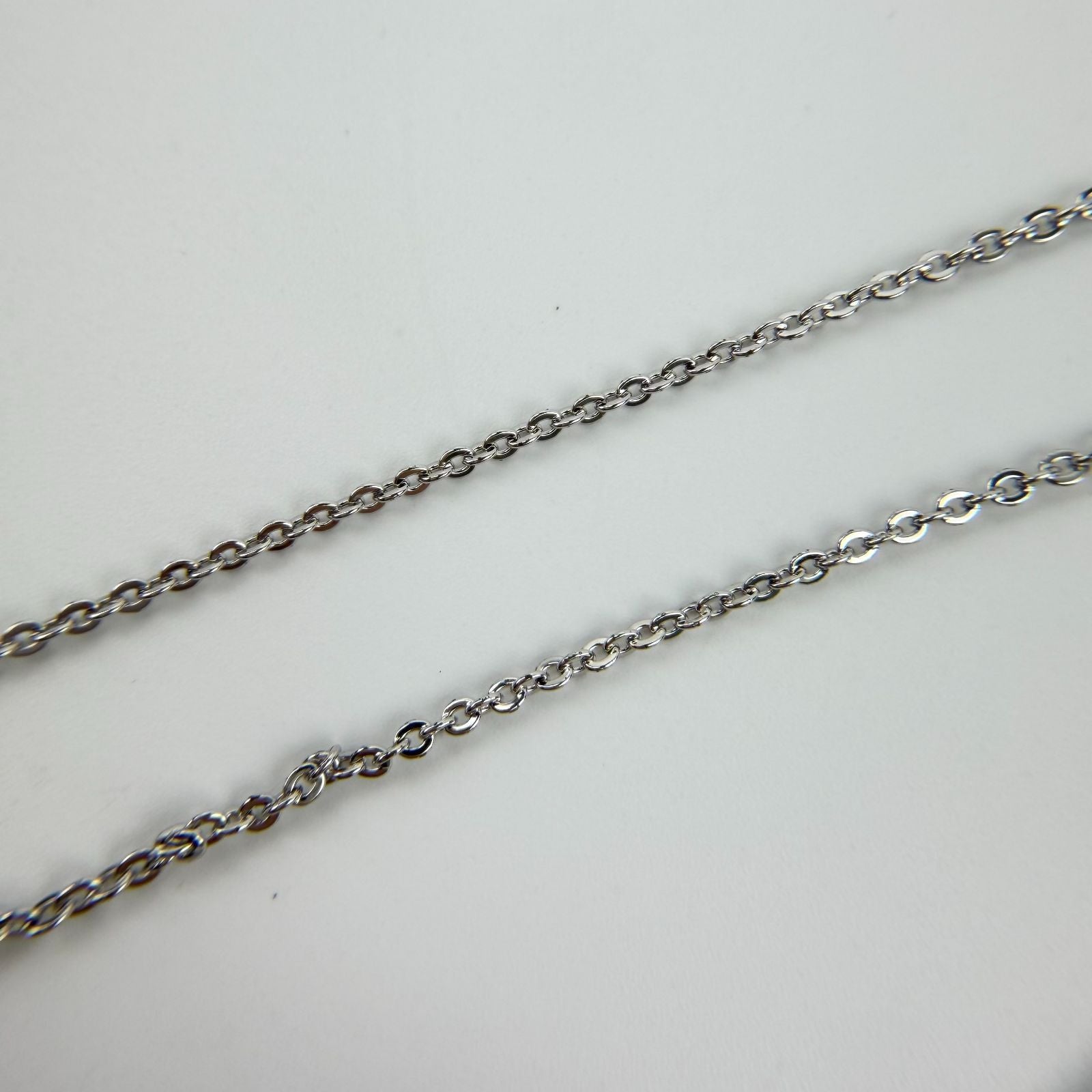 Dior Logo Rhinestone Necklace Plated Silver Pink Vintage — view 5