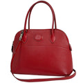 Hermes Bolide 27 2-Way Handbag Chevre Rouge Casac