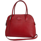 Hermes Bolide 27 2-Way Handbag Chevre Rouge Casac