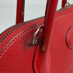 Hermes Bolide 27 2-Way Handbag Chevre Rouge Casac — view 7