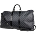 Louis Vuitton Keepall Bandouliere 55 2-Way Boston Bag Damier Graphite Noir