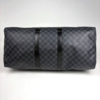 Louis Vuitton Keepall Bandouliere 55 2-Way Boston Bag Damier Graphite Noir — view 2