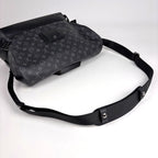 Louis Vuitton Voyage Messenger Bag Monogram Eclipse Noir Gray — view 6