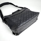 Louis Vuitton Voyage Messenger Bag Monogram Eclipse Noir Gray — view 2