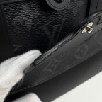 Louis Vuitton Voyage Messenger Bag Monogram Eclipse Noir Gray — view 4