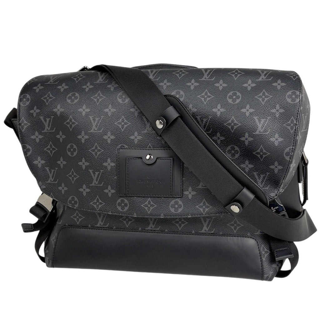 Louis Vuitton Voyage Messenger Bag Monogram Eclipse Noir Gray