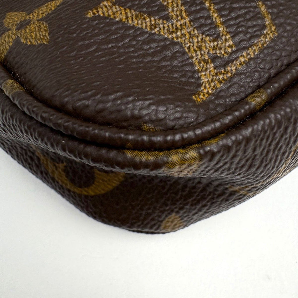Louis Vuitton Pochette Makeup Cosmetics Pouch Monogram Brown — view 3