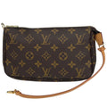 Louis Vuitton Pochette Makeup Cosmetics Pouch Monogram Brown