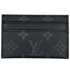 Louis Vuitton Card Holder Double Case Monogram Eclipse Black