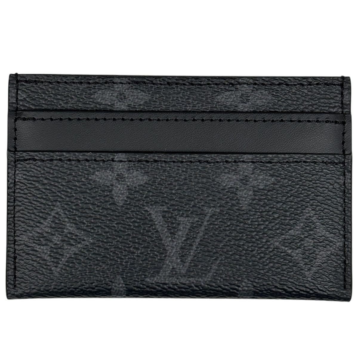 Louis Vuitton Card Holder Double Case Monogram Eclipse Black