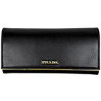 Prada Logo Bifold Wallet Leather Nero