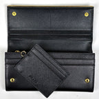 Prada Logo Bifold Wallet Leather Nero — view 8