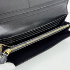 Prada Logo Bifold Wallet Leather Nero — view 5
