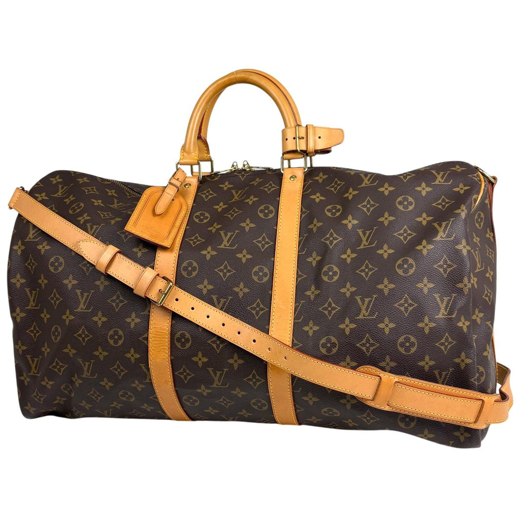 Louis Vuitton Keepall Bandouliere 55 2-Way Boston Bag Monogram Brown
