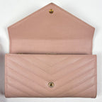Saint Laurent Logo Bifold Wallet Leather Pink — view 8