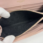 Saint Laurent Logo Bifold Wallet Leather Pink — view 6